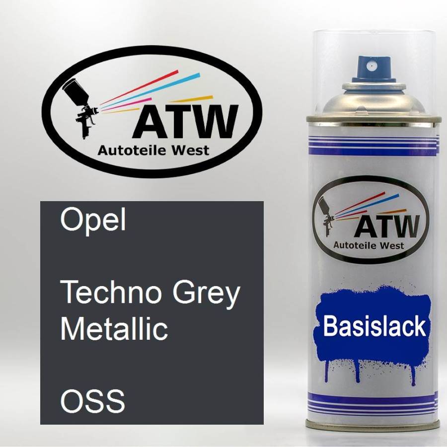 Opel, Techno Grey Metallic, OSS: 400ml Sprühdose, von ATW Autoteile West.